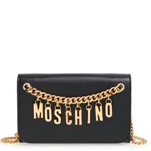 MOSCHINO letters wallet on a chain